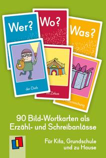  Wer? Wo? Was? 90 Bild-Wortkarten als Erzähl- und 